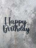 Topper na tort – Happy Birthday Klasyczny napis